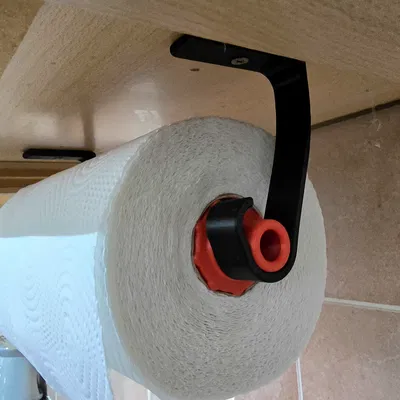 Giá treo khăn bếp tối giản gắn dưới kệ (Bản cập nhật mỏng hơn)