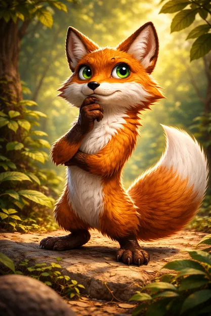 Cáo trầm tư (thoughtful fox) - Image 2