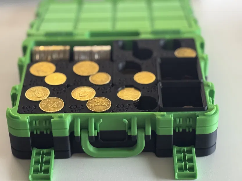 Khay Gridfinity sắp xếp tiền (Gridfinity Money Organisers) - Image 1