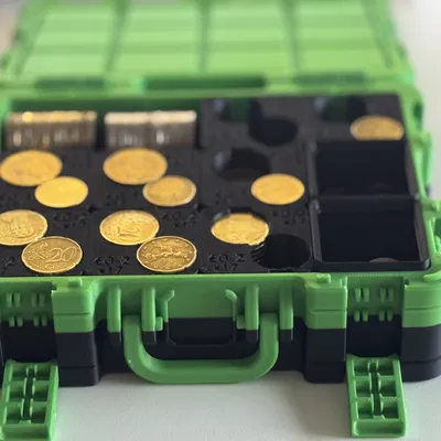 Khay Gridfinity sắp xếp tiền (Gridfinity Money Organisers)