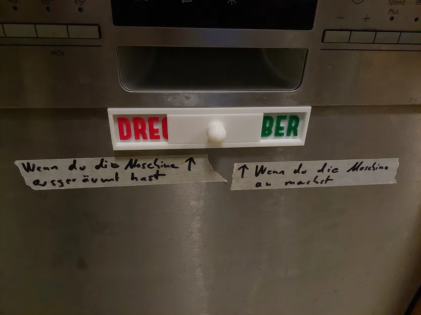 Bảng báo máy rửa chén (Spühlmaschinen Schild Deutsch) - Image 1