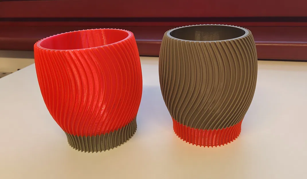 Chậu hoa xoắn ốc kèm dĩa hứng nước ẩn (hidden/invisible saucer) - Image 3