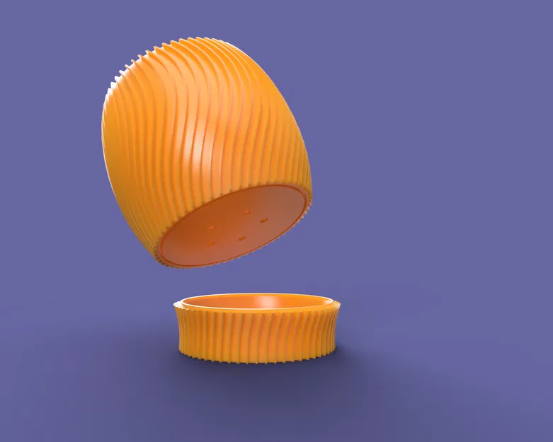 Chậu hoa xoắn ốc kèm dĩa hứng nước ẩn (hidden/invisible saucer) - Image 6