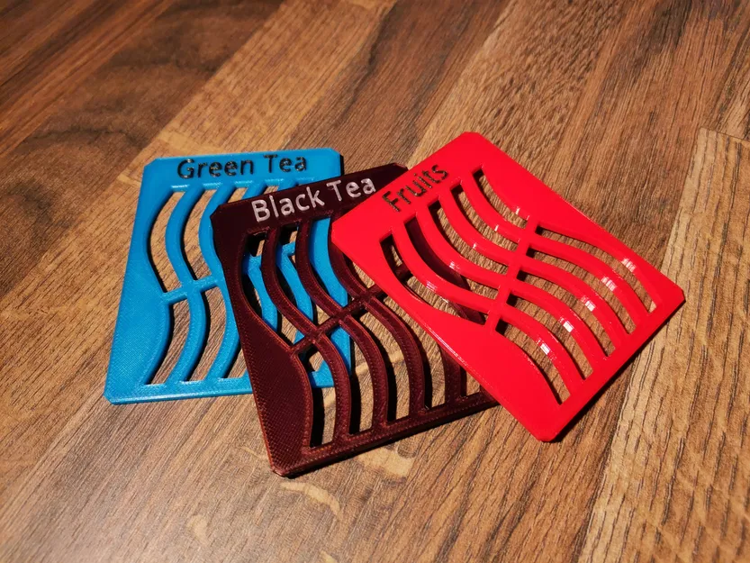 Hộp Trà Module Xếp Chồng Kèm Vách Ngăn Có Nhãn (Stackable) - Image 5