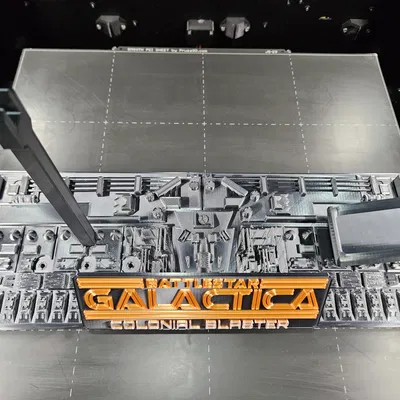 BSG 1978 - Đế Trưng Bày Colonial Blaster (Greebled)