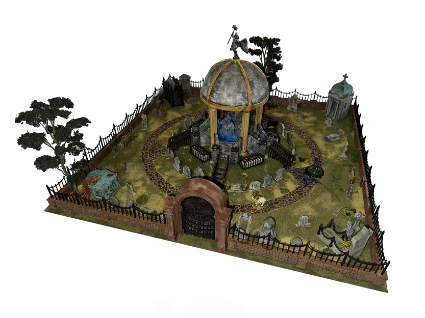 Hàng rào và Cổng vào Nghĩa trang (Cemetery Fence and Entrance) - Image 1