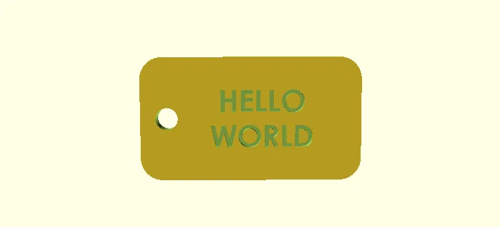 Móc khóa đơn giản tùy chỉnh bằng OpenSCAD - Image 1