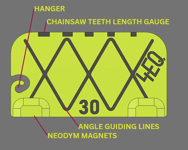 Lưới canh mài xích cưa 4EQ (Sharpening Grid for Chainsaw) - Image 5