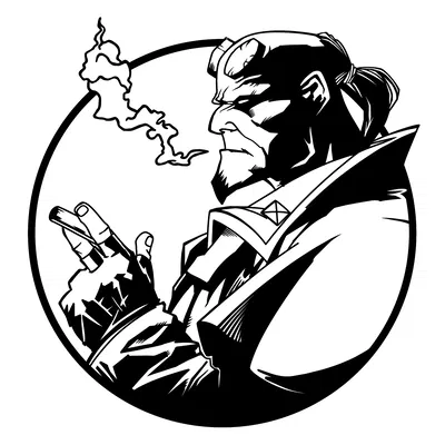 Hellboy – Panel trang trí treo tường