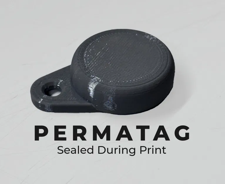 PermaTag – Vỏ AirTag chống cạy phá, niêm kín ngay lúc in (không ốc) - Image 1