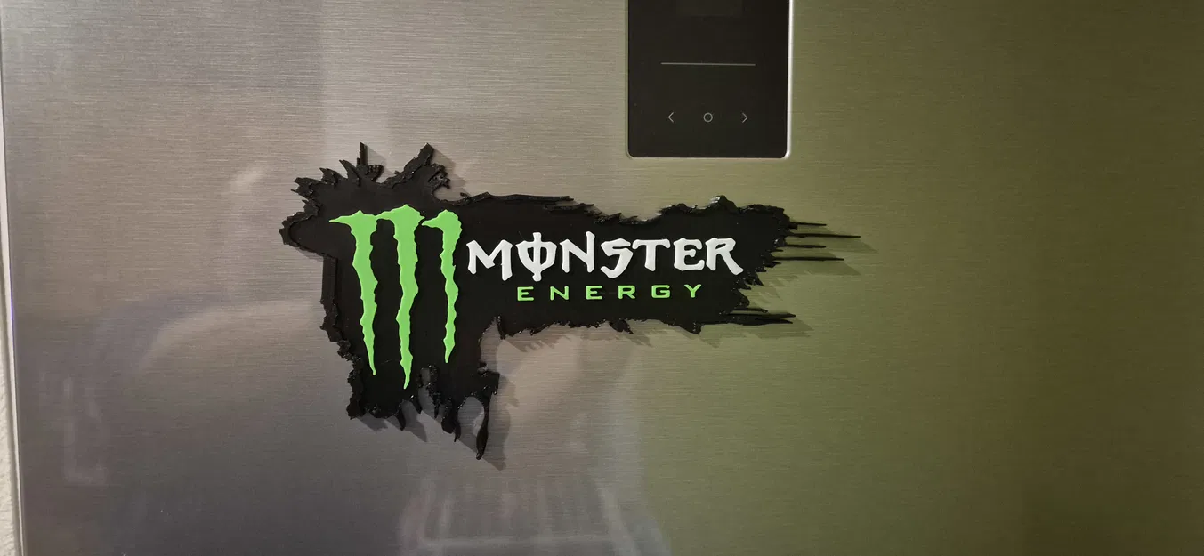 Monster Energy_Magnet – Logo Monster Energy làm magnet tủ lạnh - Image 1