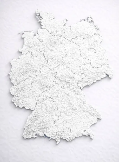 Địa hình 3D nước Đức (Germany 3d Landscape) - Image 1