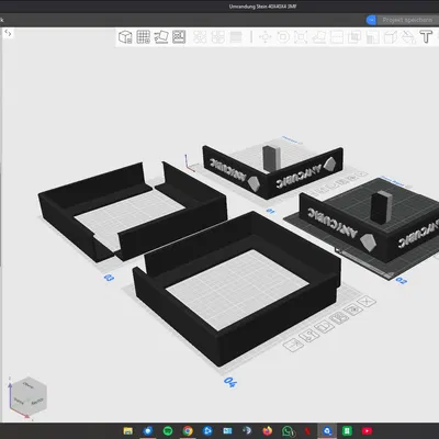 Tấm viền cho đá 40x40x4cm (có/không logo Anycubic) cho Kobra 3