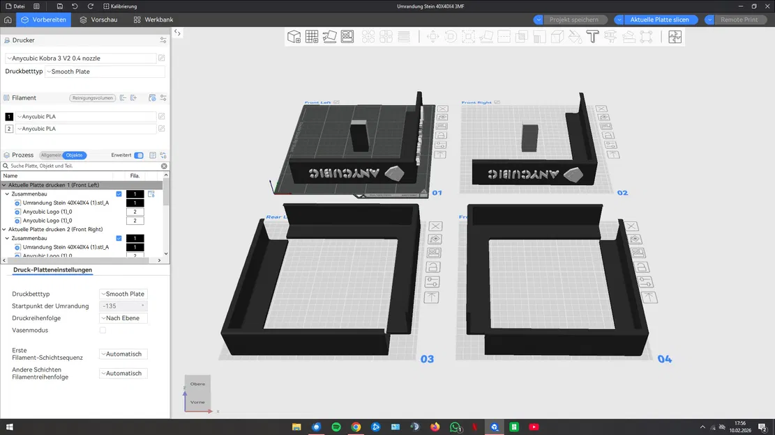 Tấm viền cho đá 40x40x4cm (có/không logo Anycubic) cho Kobra 3 - Image 5