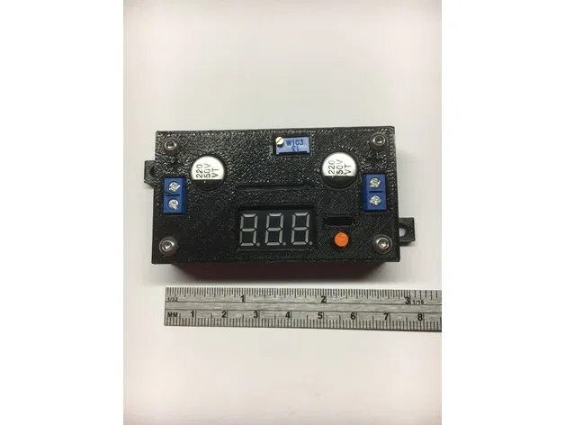 Vỏ hộp DROK LM2596-SDC LED 1 nút bấm 66x35mm (Buck Converter) - Image 1