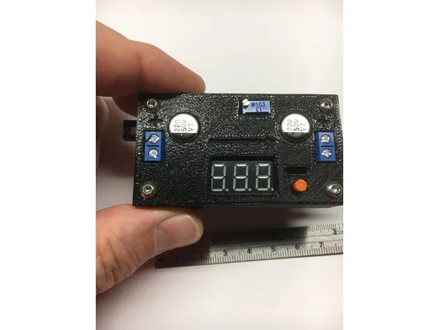 Vỏ hộp DROK LM2596-SDC LED 1 nút bấm 66x35mm (Buck Converter) - Image 3