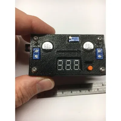 Vỏ hộp DROK LM2596-SDC LED 1 nút bấm 66x35mm (Buck Converter)