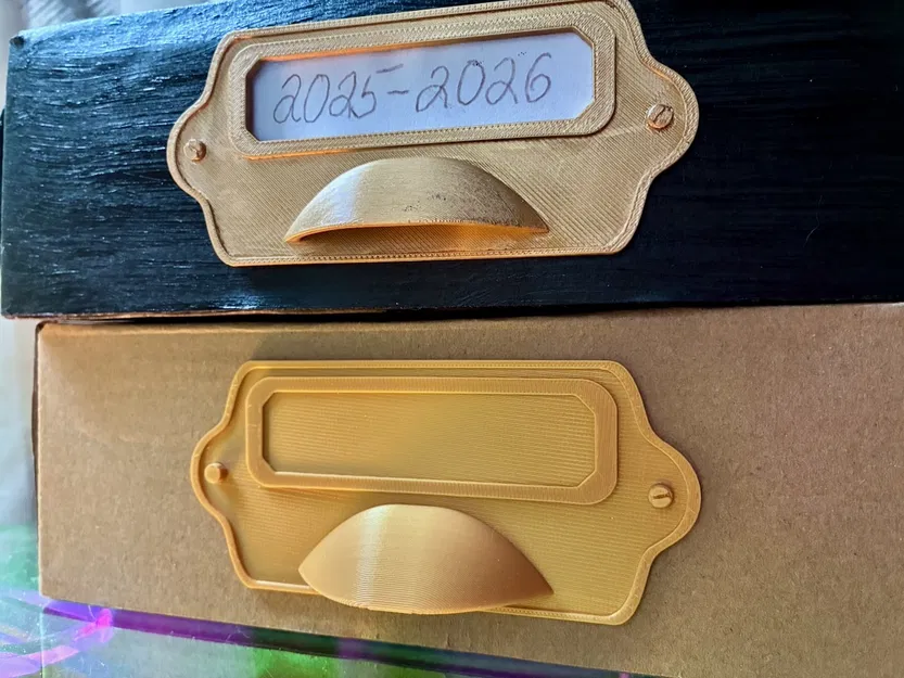 Bảng nhãn kiểu vintage để upcycling hộp filament và các loại hộp khác - Image 3