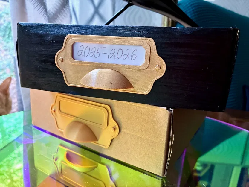 Bảng nhãn kiểu vintage để upcycling hộp filament và các loại hộp khác - Image 4