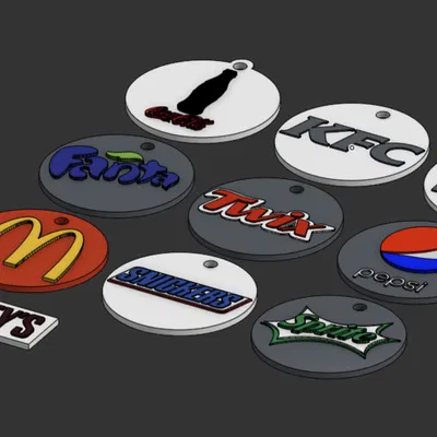 Móc khóa thương hiệu đồ ăn & thức uống nổi tiếng!