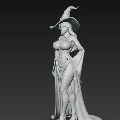 Mẫu 3D Phù Thủy Gợi Cảm (Sexy Witch)
