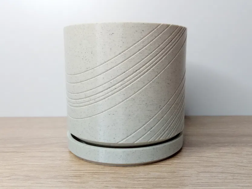 Chậu cây Planter “Saturn Slash” - Image 1