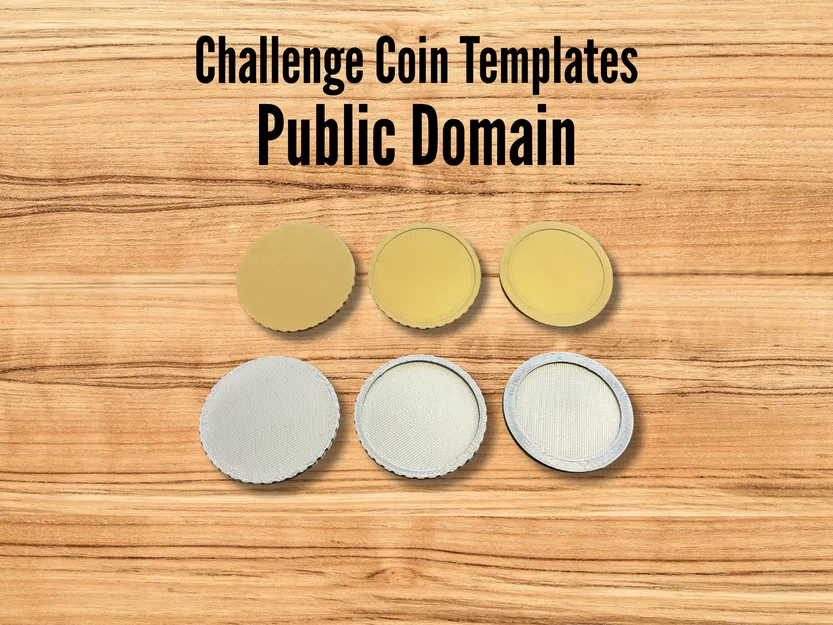 Template Challenge Coin Trống Cổ Điển (Classic Blank Challenge Coin Template) - Image 4