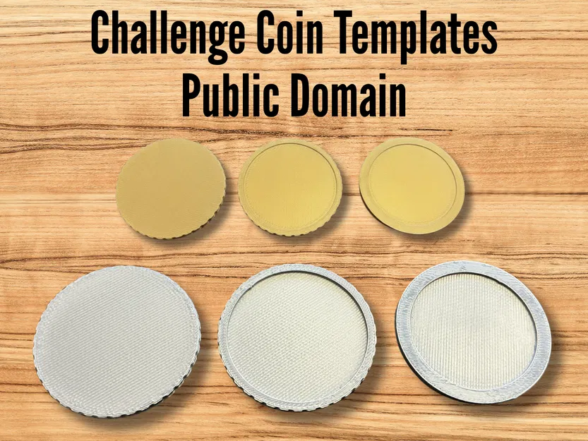 Template Challenge Coin Trống Cổ Điển (Classic Blank Challenge Coin Template) - Image 5