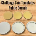 Template Challenge Coin Trống Cổ Điển (Classic Blank Challenge Coin Template) - Thumbnail 5