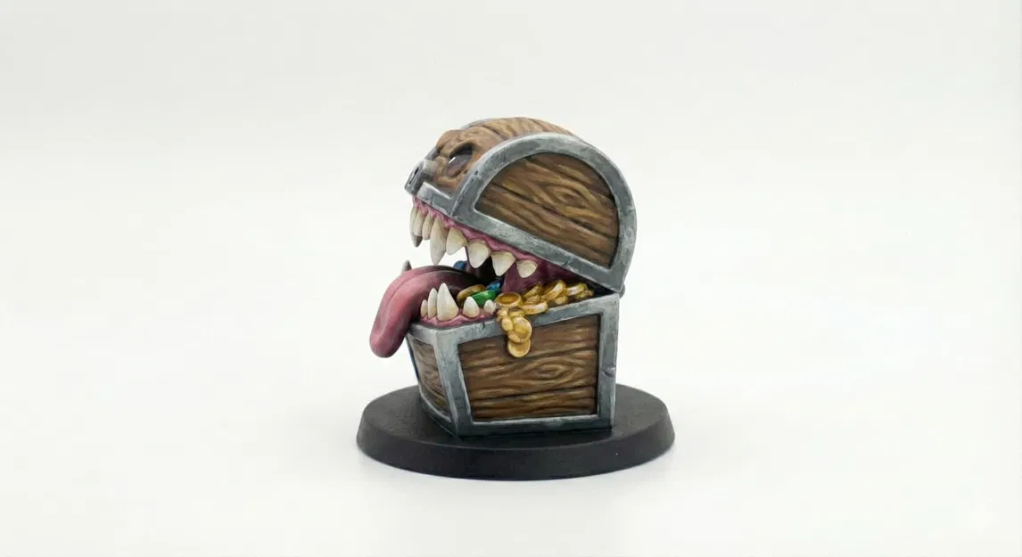 Chibi Mimic – Rương Kho Báu Lừa Tình (D&D Miniature) - Image 3