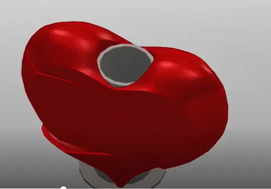 Hộp Trang Sức Trái Tim In 3D: Mở Trượt Bên Hông, Trục Dẫn Hướng Trung Tâm - Image 5