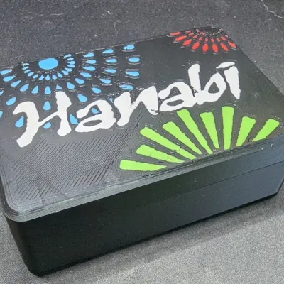 Hộp đựng game bài Hanabi - Nắp trơn hoặc nắp 5 màu