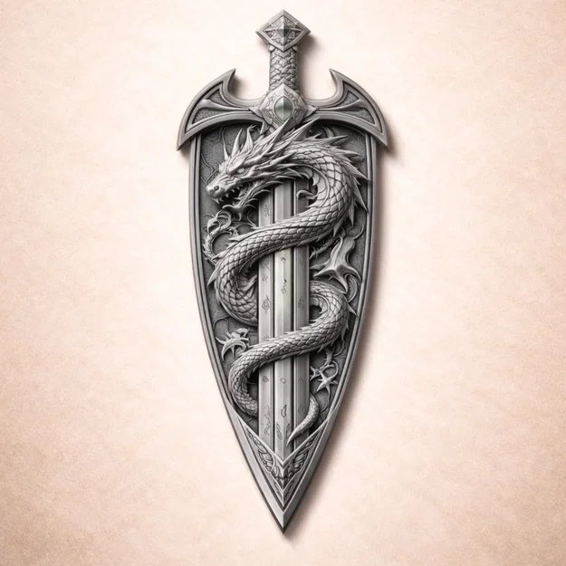 Biểu Tượng Dragon Blade Emblem - Image 1