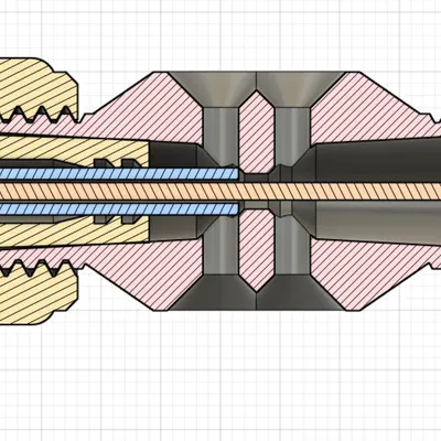 Đầu nối ống Bowden PTFE (PTFE bowden tube connector)