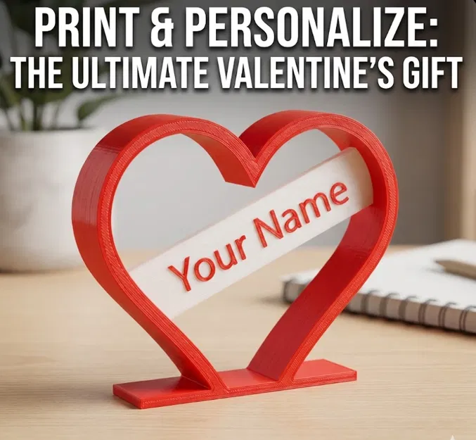 Kệ Trái Tim Valentine Tuỳ Biến (Customizable Valentine's Heart Stand) - Image 1