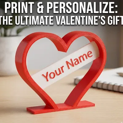 Kệ Trái Tim Valentine Tuỳ Biến (Customizable Valentine's Heart Stand)