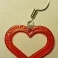 Bông tai TRÁI TIM (Náušnice SRDCE / HEART earrings) - Thumbnail 2