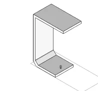 Móc treo Kinect gắn dưới mép sau kệ sách - Image 1