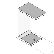 Móc treo Kinect gắn dưới mép sau kệ sách