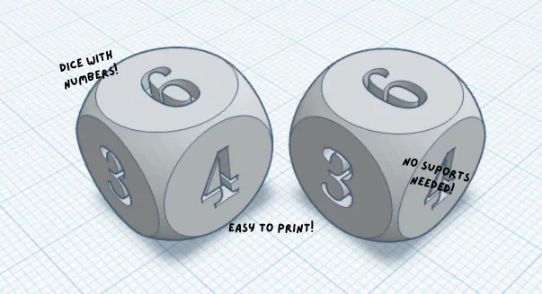 Xúc xắc có số (Dice With Numbers) - Image 1