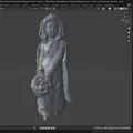 Tượng Cô Bé Quàng Khăn Đỏ (Red Riding Hood Statue) - Thumbnail 6