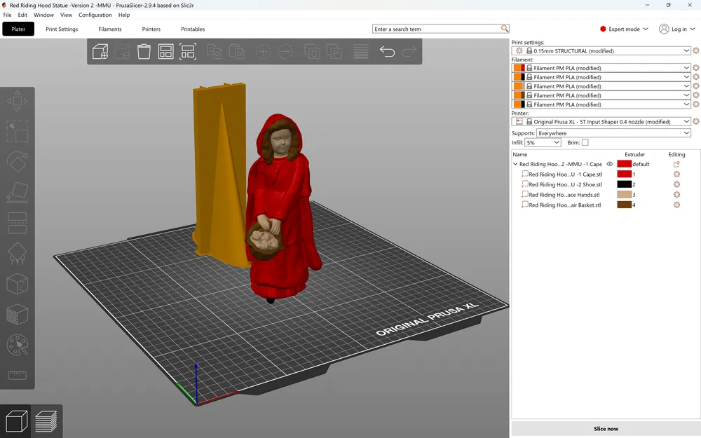 Tượng Cô Bé Quàng Khăn Đỏ (Red Riding Hood Statue) - Image 7