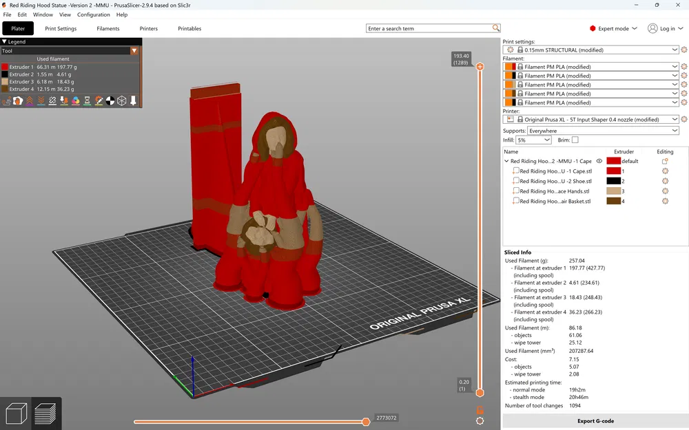 Tượng Cô Bé Quàng Khăn Đỏ (Red Riding Hood Statue) - Image 8