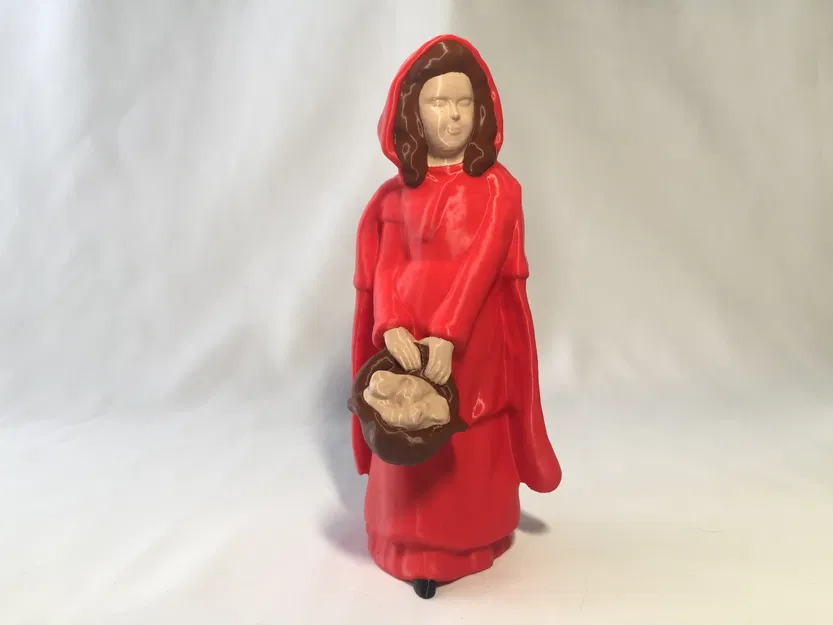 Tượng Cô Bé Quàng Khăn Đỏ (Red Riding Hood Statue) - Image 11