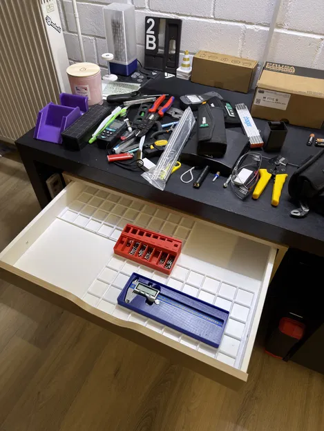 IKEA Alex (wide) Gridfinity Baseplate DE Version - Image 3