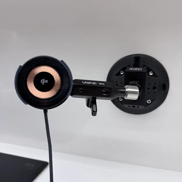 Ngàm xe hơi Qi2 MagSafe – Holder snap-fit cho Baseus puck 60.5x11mm - Image 1