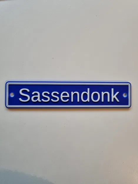 Biển tên thành phố Sassendonk (Sassendonk City Sign) - Image 1