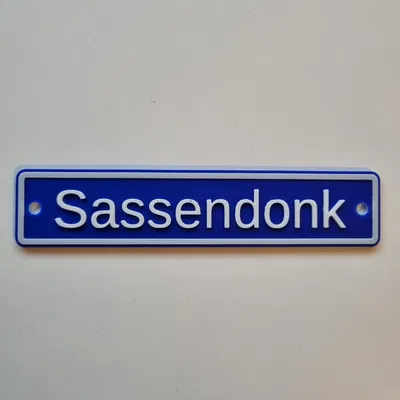 Biển tên thành phố Sassendonk (Sassendonk City Sign)