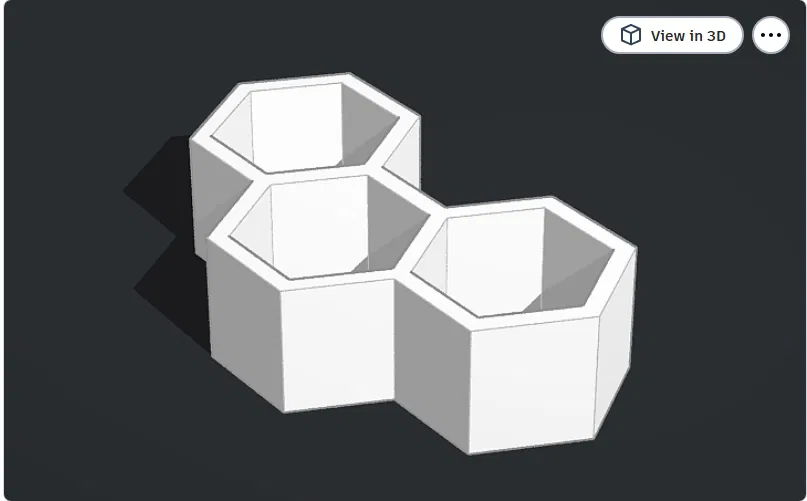 Kệ Mini Lục Giác Hiện Đại (Modern Mini Hexagon Shelves) - Image 1