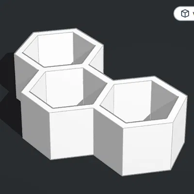 Kệ Mini Lục Giác Hiện Đại (Modern Mini Hexagon Shelves)